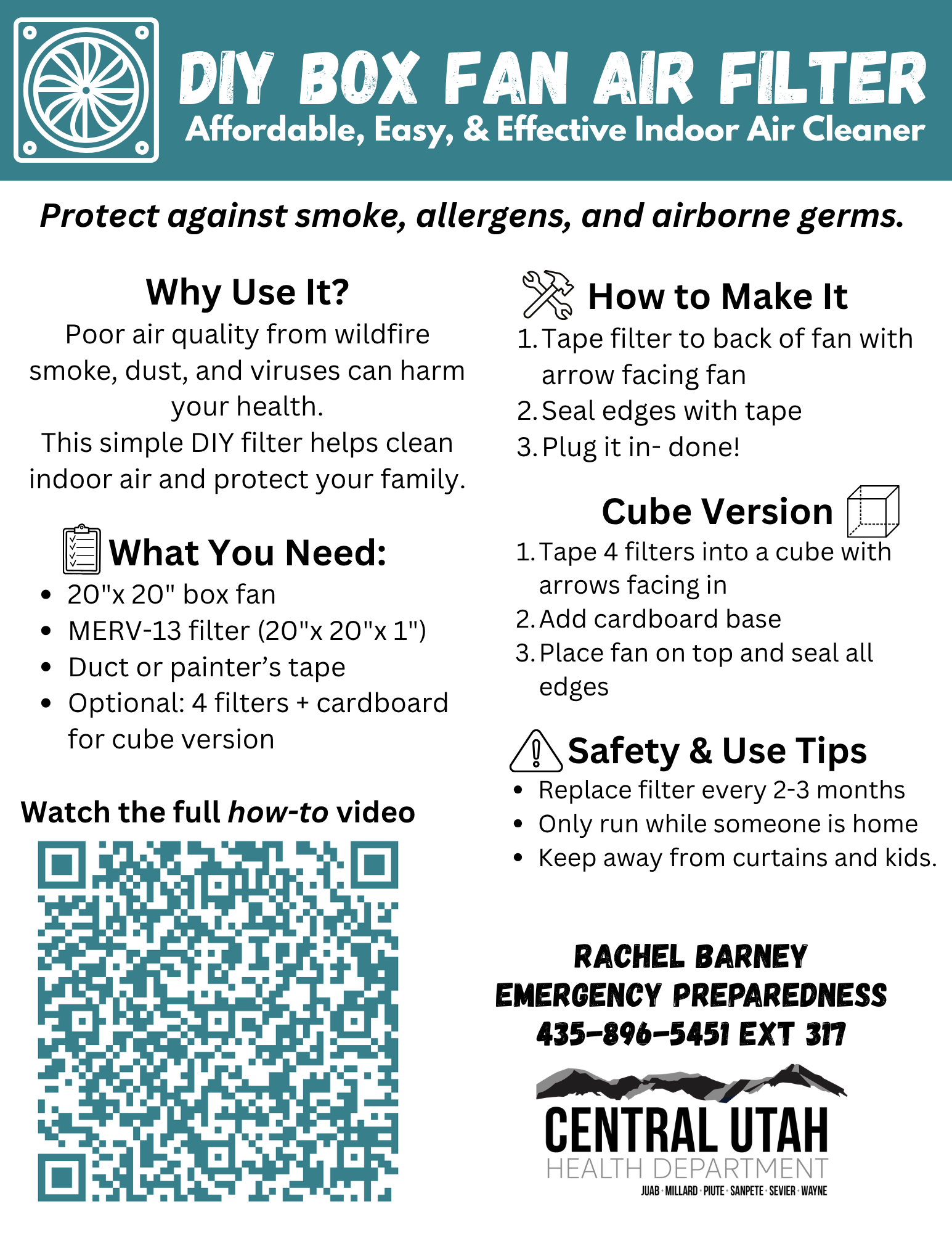 DIY Box Fan Air Filter